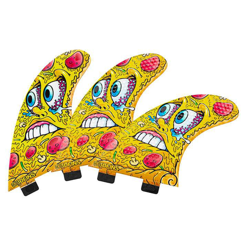 3D Fins - All Rounder Thruster - Medium - Pizza (FCS1/FCS2/Futures)