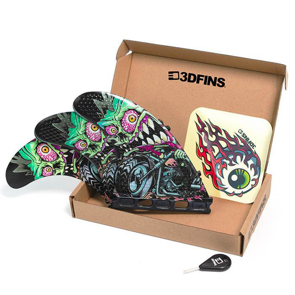 3D Fins - All Rounder Thruster - Medium - Rider (FCS1/FCS2/Futures)