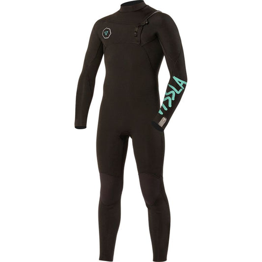 Vissla 7 seas 3/2mm boys wetsuit - black