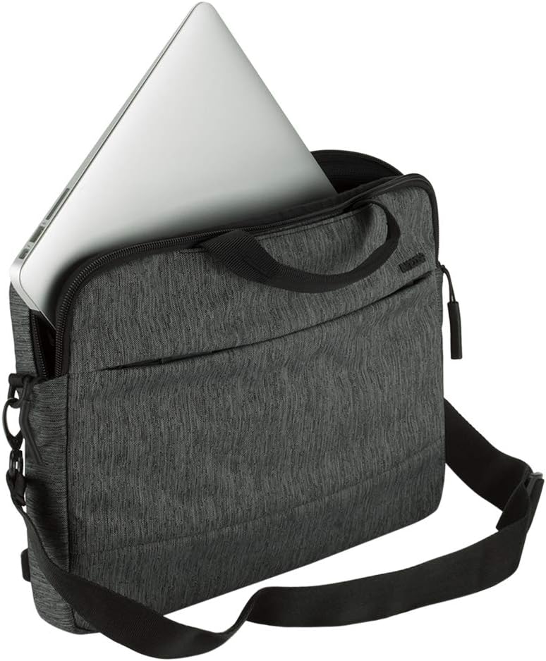 INCASE City Brief 16" Laptop Bag - Heather Black/Gunmetal