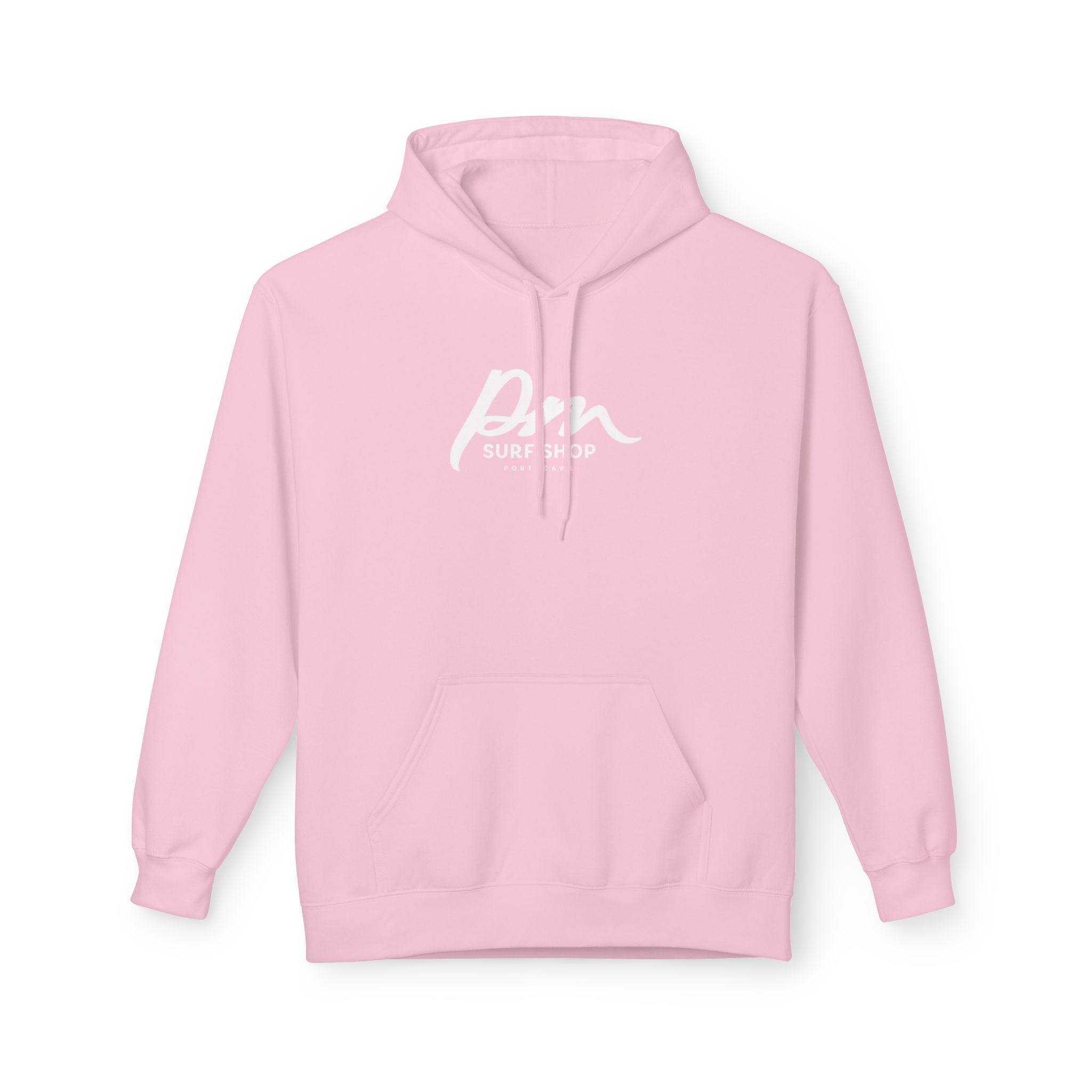 Porthcawl Marine Logo - Light Pink Ladies Fleece Hoodie