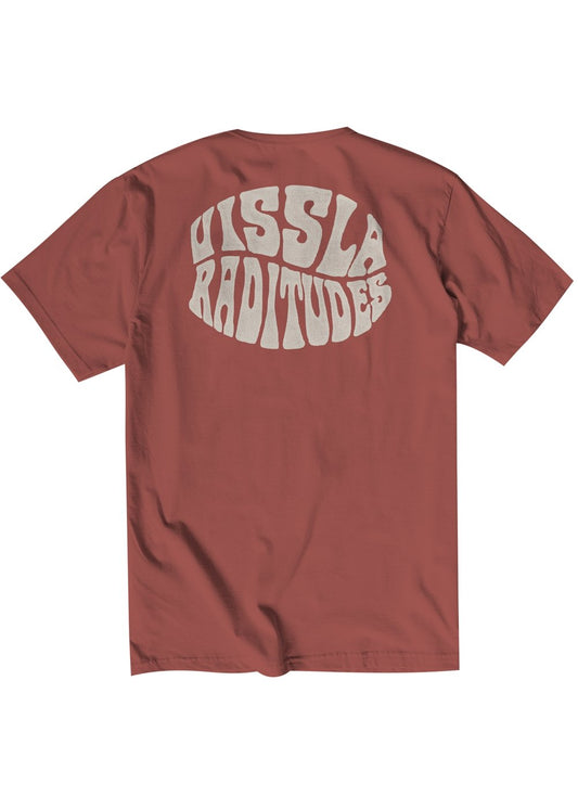 Vissla Raditude Organic Tee - Rusty Red