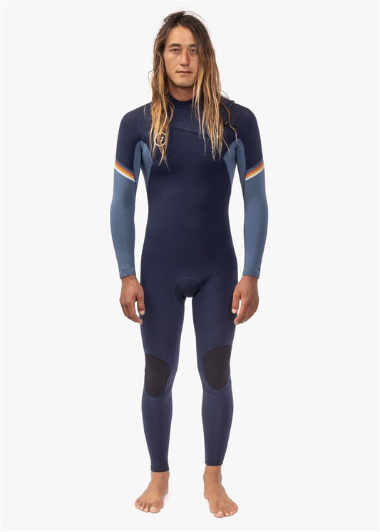 Vissla 7 Seas Raditude 4-3 Full Chest Zip Wetsuit -  Dark Navy