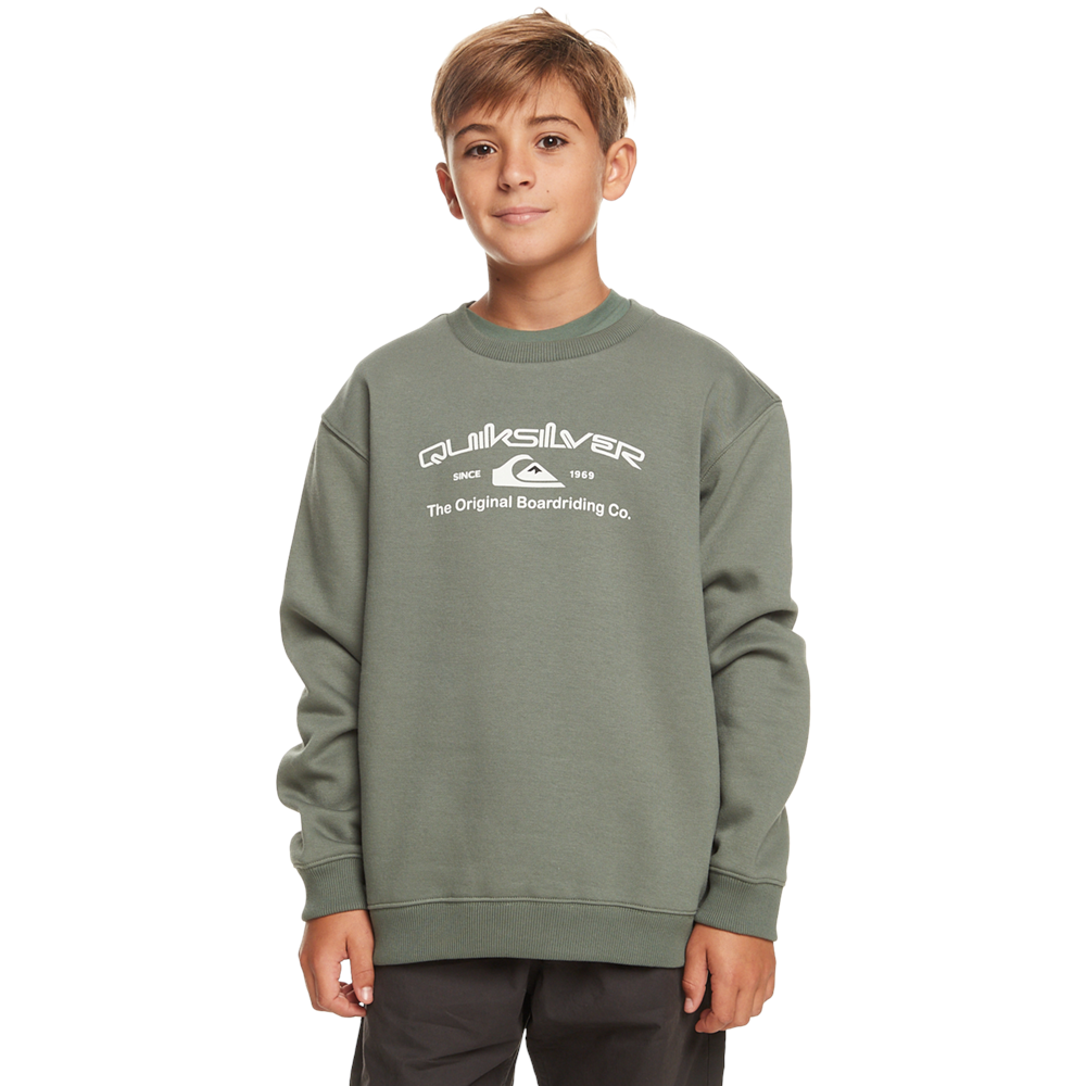 QUIKSILVER BOYS GRAPHIC SWEATSHIRT - LAUREL WREATH L-14