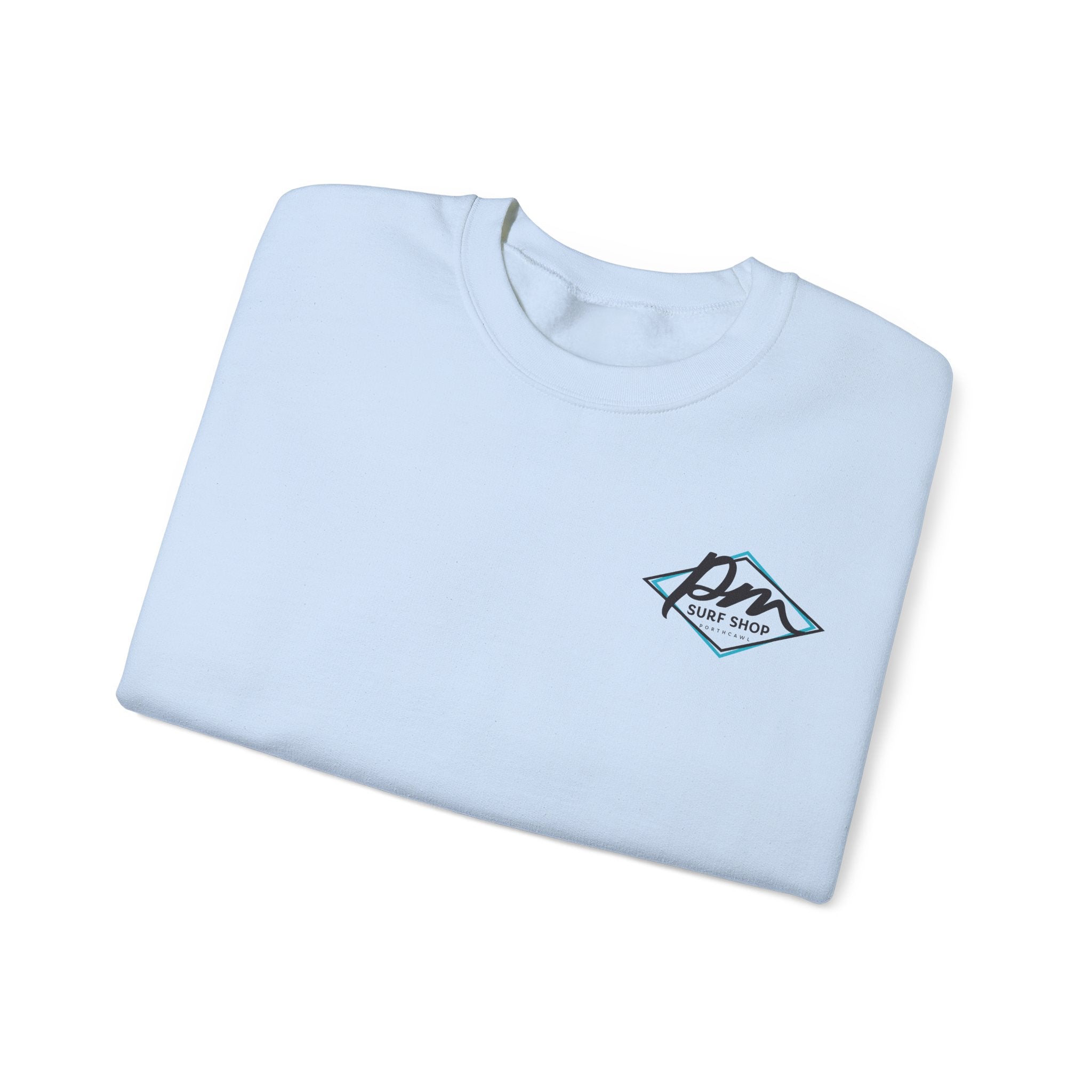 Porthcawl Marine Diamond Logo - Light Blue Crewneck Sweatshirt