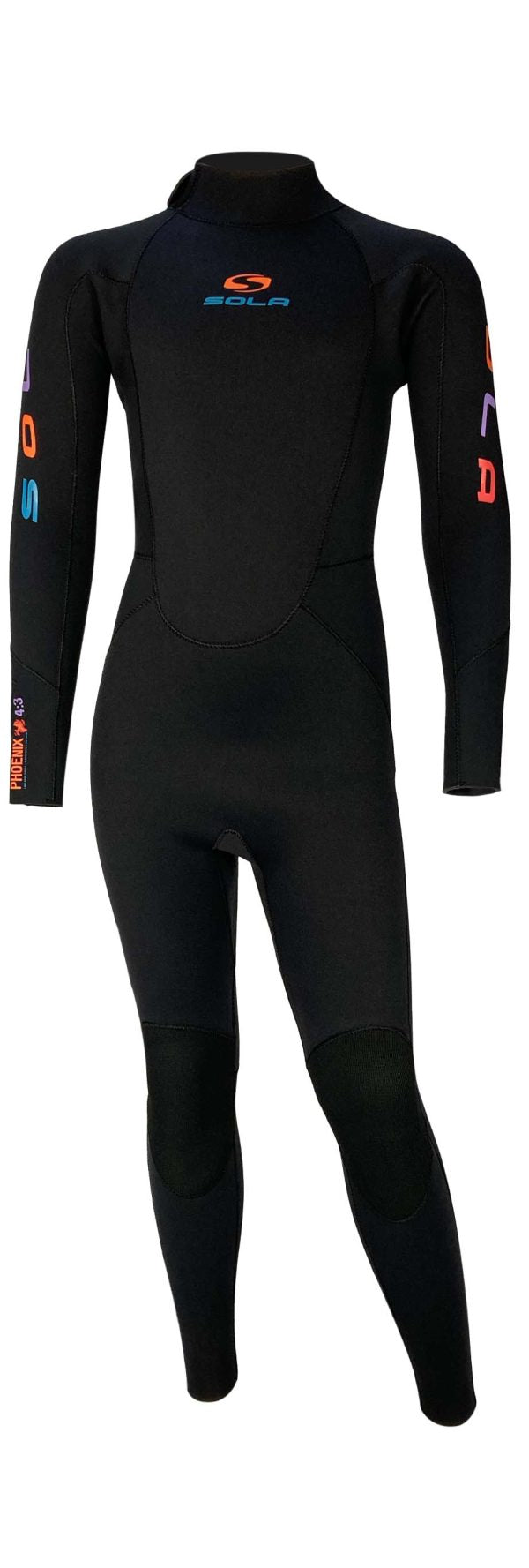 Sola Phoenix kids 4/3mm wetsuit Back Zip