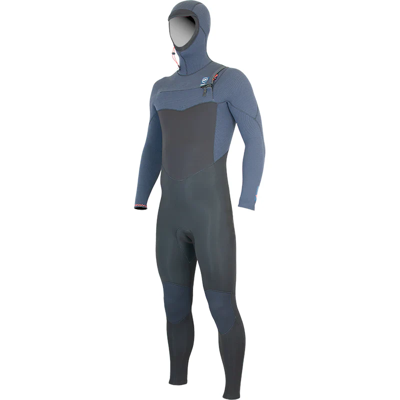 Alder TORCH 5/4MM Hooded Chest Zip Wetsuit (2024) - BLUE