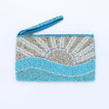 Large Sunrise Beaded Pouch