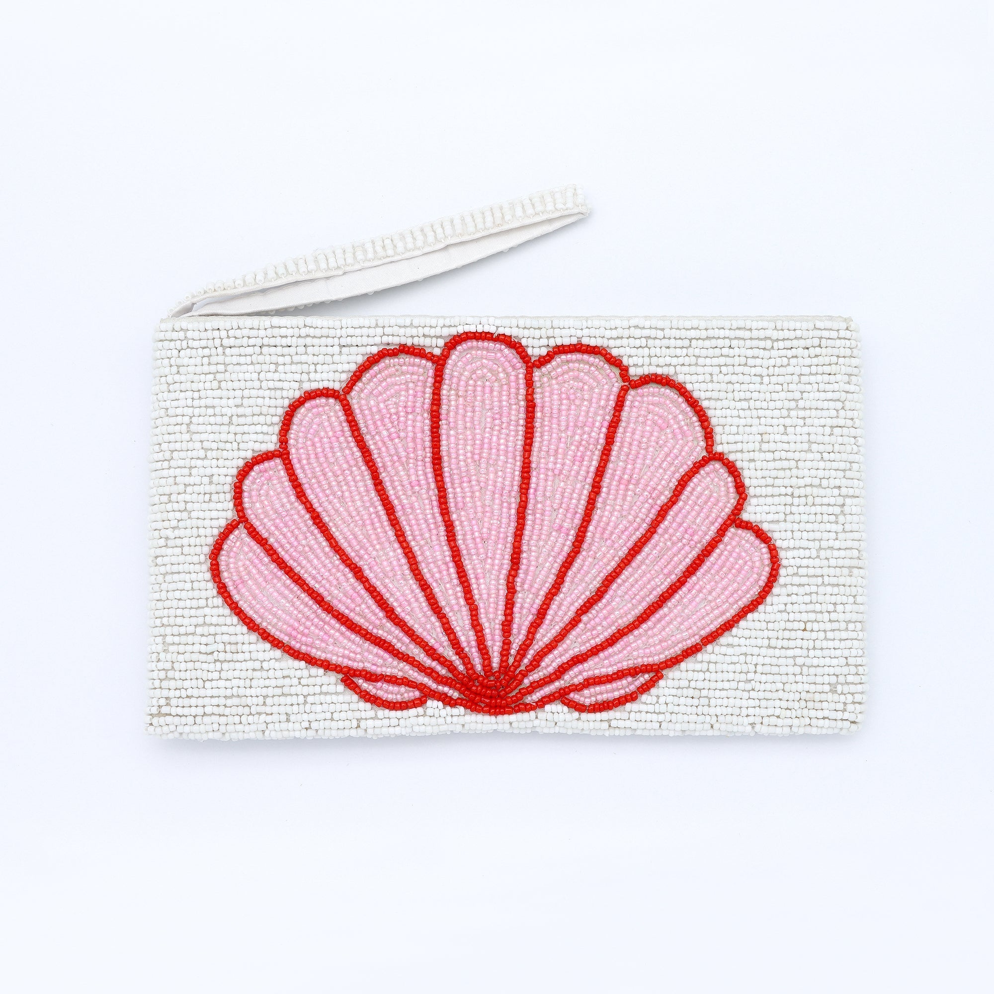 Large Shell Beaded Pouch