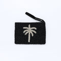 Palm Tree Beaded Pouch