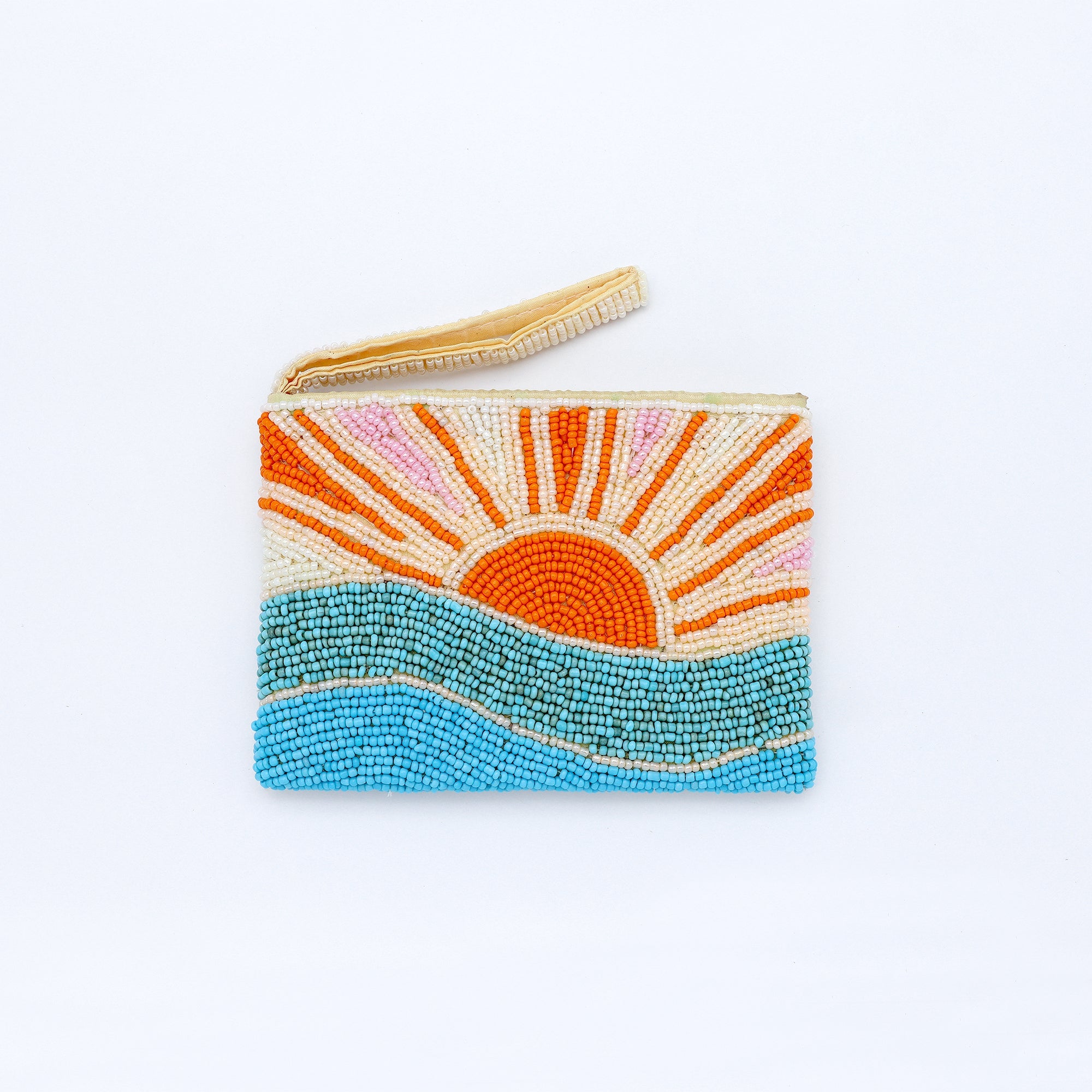 Small Sunrise Beaded Pouch