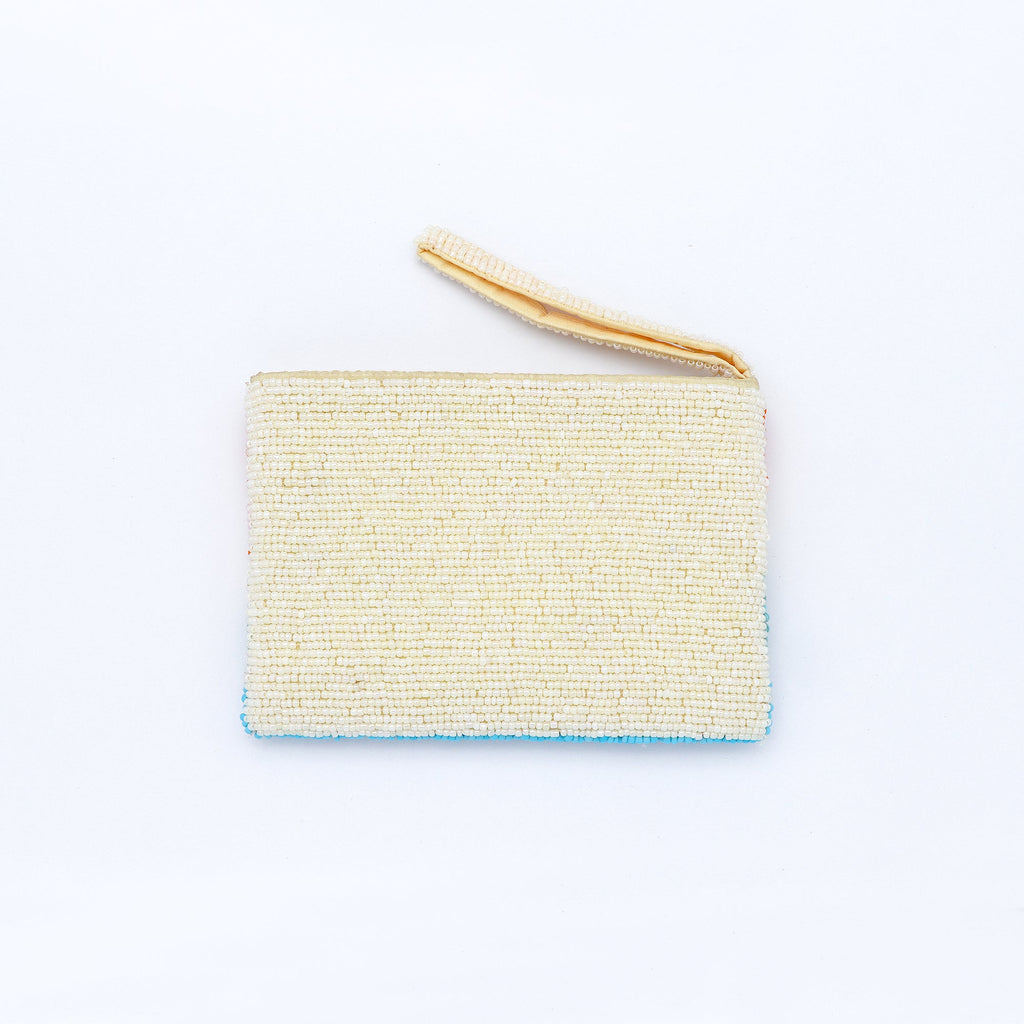 Small Sunrise Beaded Pouch