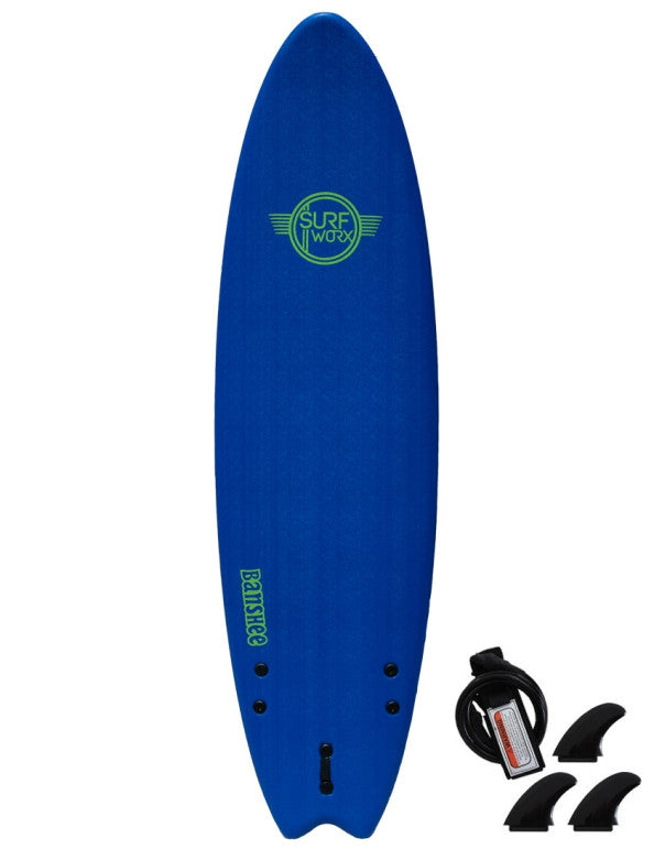 Surfworx Banshee Hybrid Soft Surfboard 7ft