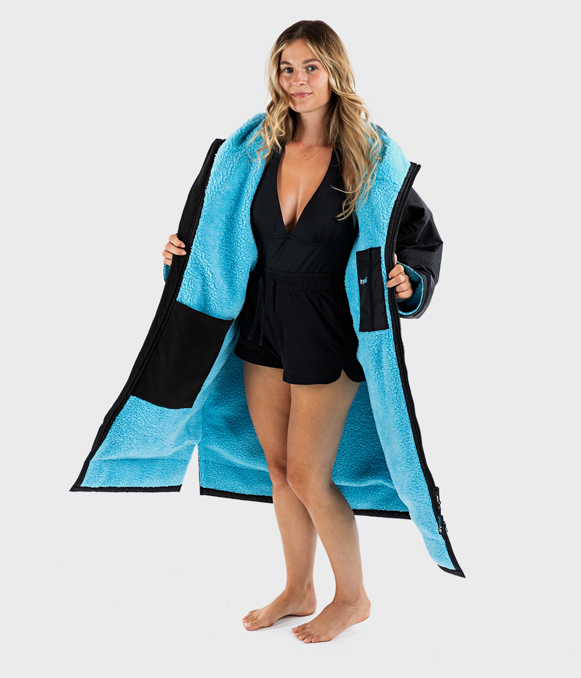 DRYROBE - Advanced Long Sleeve - Black Blue