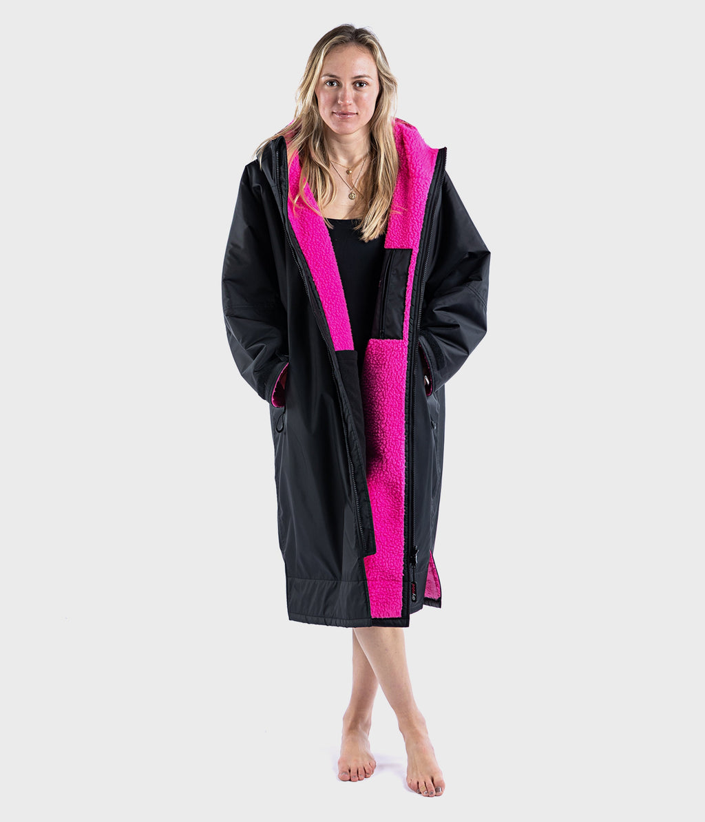 DRYROBE - Advanced Kids Long Sleeve - Black Pink