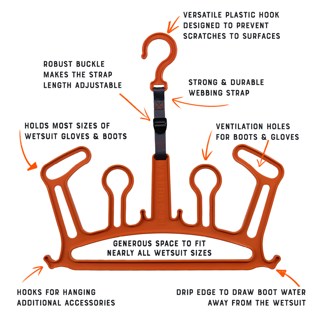 C-Monsta Wetsuit Hanger V2 - Orange (UK)