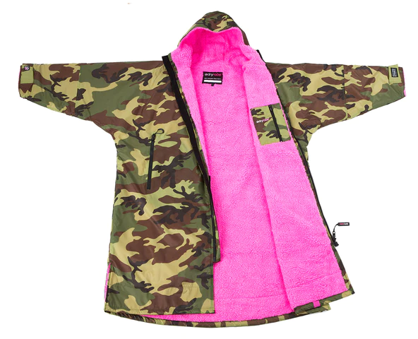 Dryrobe Advanced Long Sleeve - Camo Pink