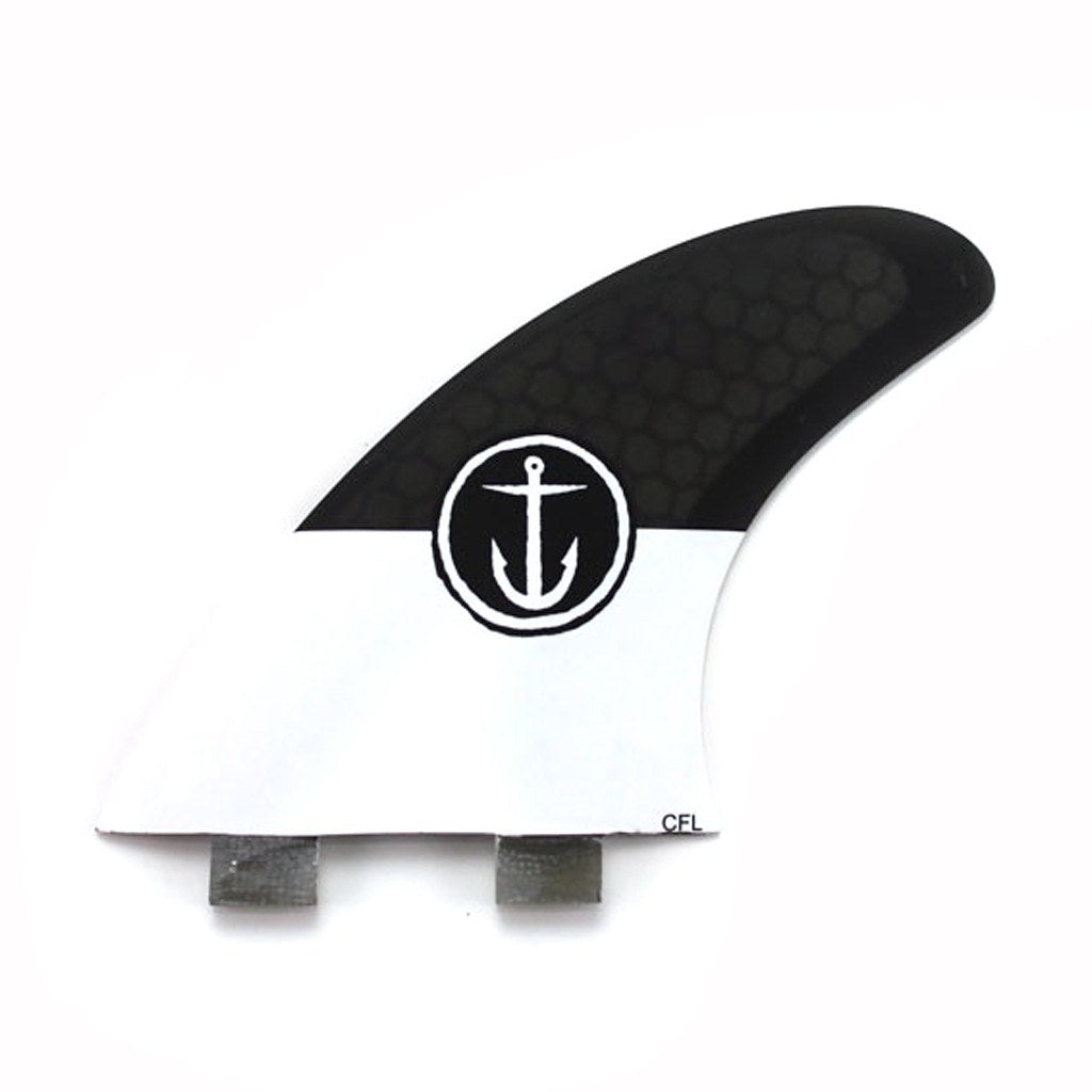 Captain Fin Co - CF Series 5 Fin - Large - Black/White (FCS)