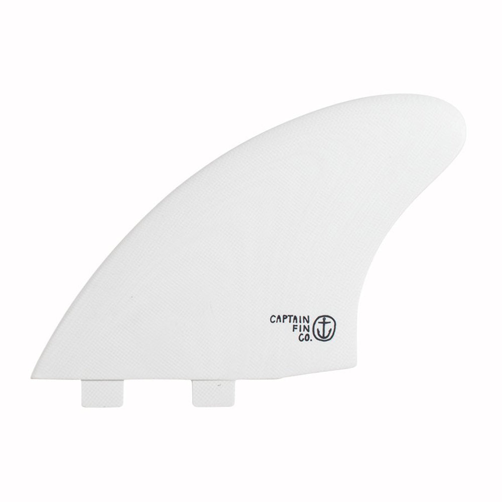 Captain Fin Co - CF Twin Keel - Large - White (FCS)