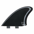 Captain Fin Co - Christenson Twin Keel Especial - Large - Black/White (FCS)