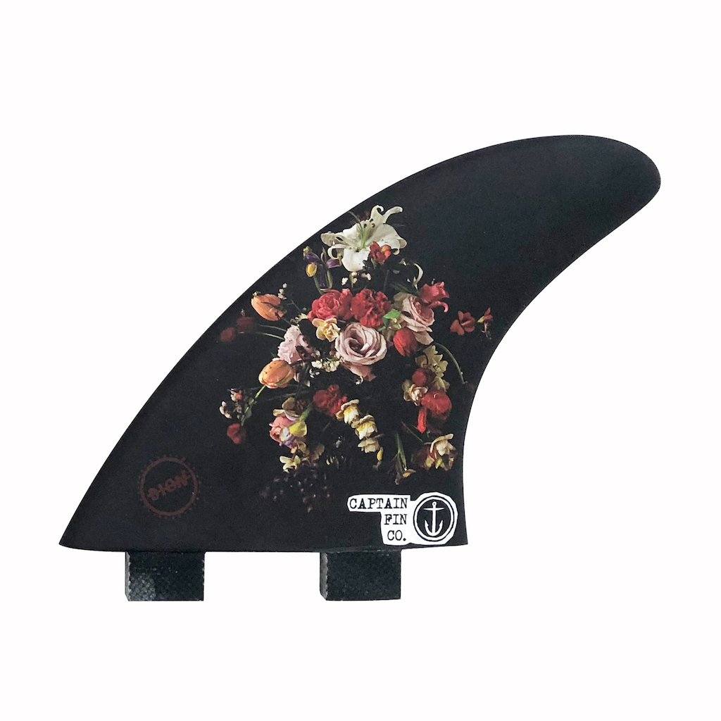 Captain Fin Co - Dion Agius Flowers Tri - Medium - Black (FCS)