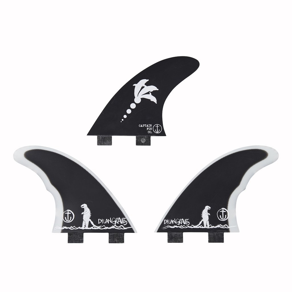 Captain Fin Co - Dylan Gravezilla Tri - Medium - Black (FCS)