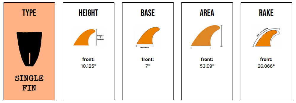 Captain Fin Co - Joel Tudor - 10.125 - Black