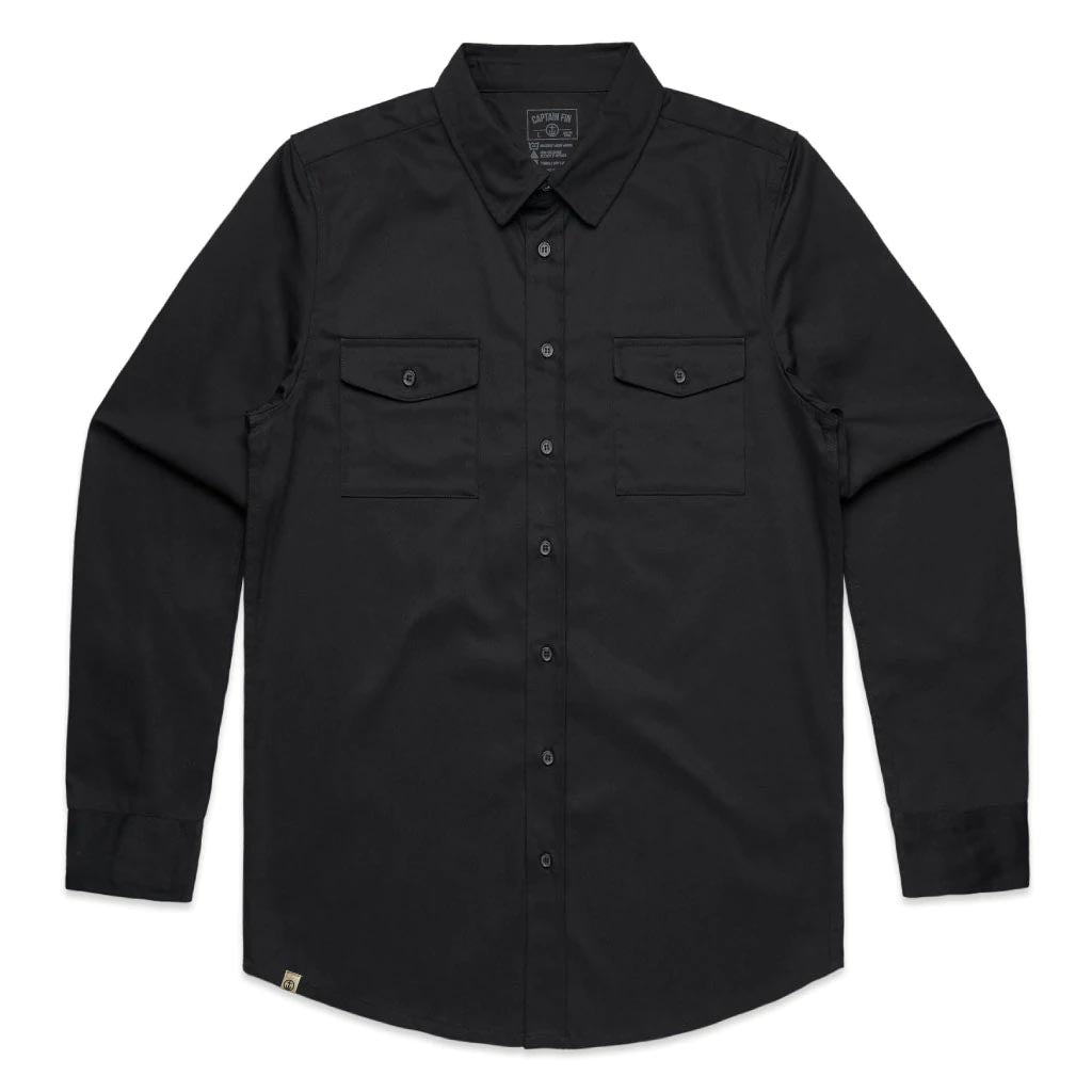 Captain Fin Co - Military Shirt - Black