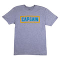 Captain Fin Co - Naval Captain Tee - Heather Grey