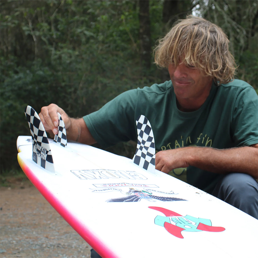 Captain Fin Co - Ozzy Wrong Twin + Trailer - Medium - Black/White (Futures)