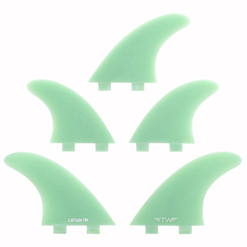 Captain Fin Co - Tyler Warren 5 Fin - Large - Teal (FCS)