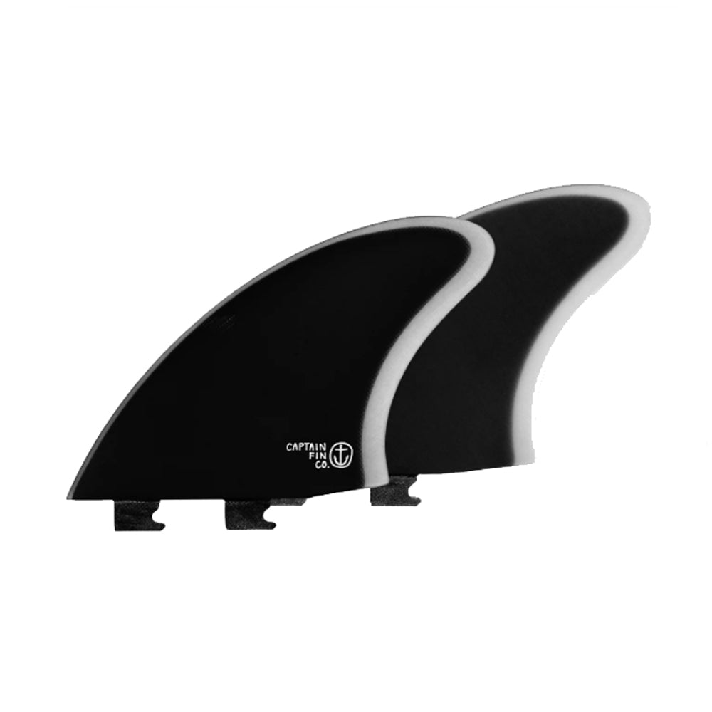 Captain Fin Co - CF Twin Keel - Large - Black (Snap-In / FCS II)