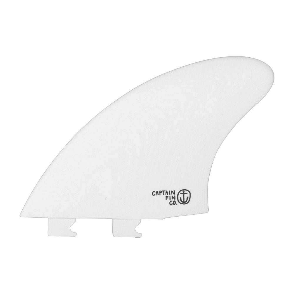 Captain Fin Co - CF Twin Keel - Large - White (Snap-In / FCS II)