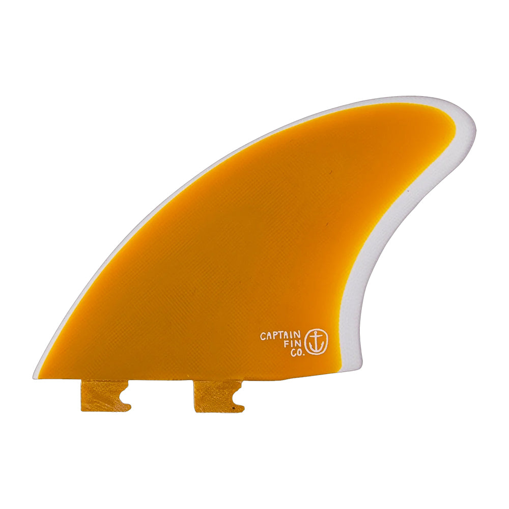 Captain Fin Co - CF Twin Keel - Large - Yellow (Snap-In / FCS II)
