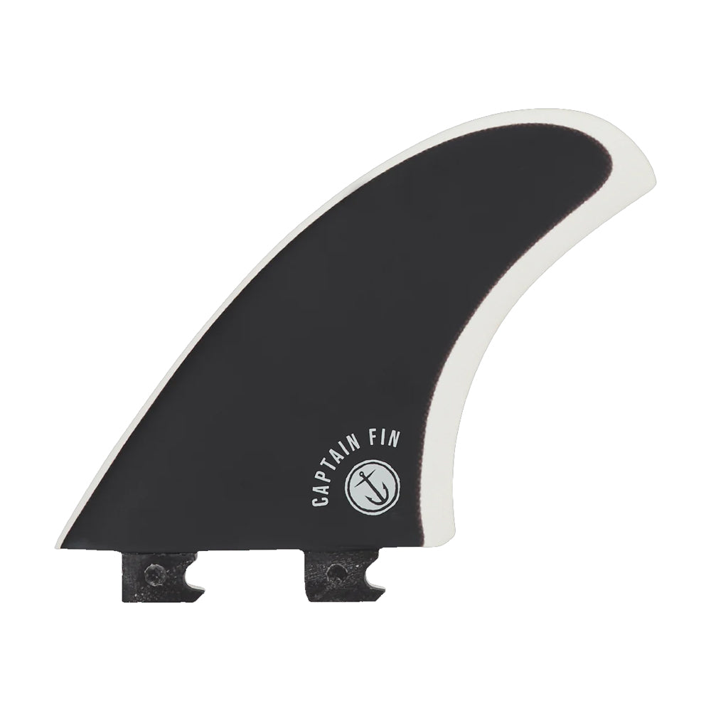 Captain Fin Co - CF Twin + Trailer - Medium - Black (Snap-In / FCS II)
