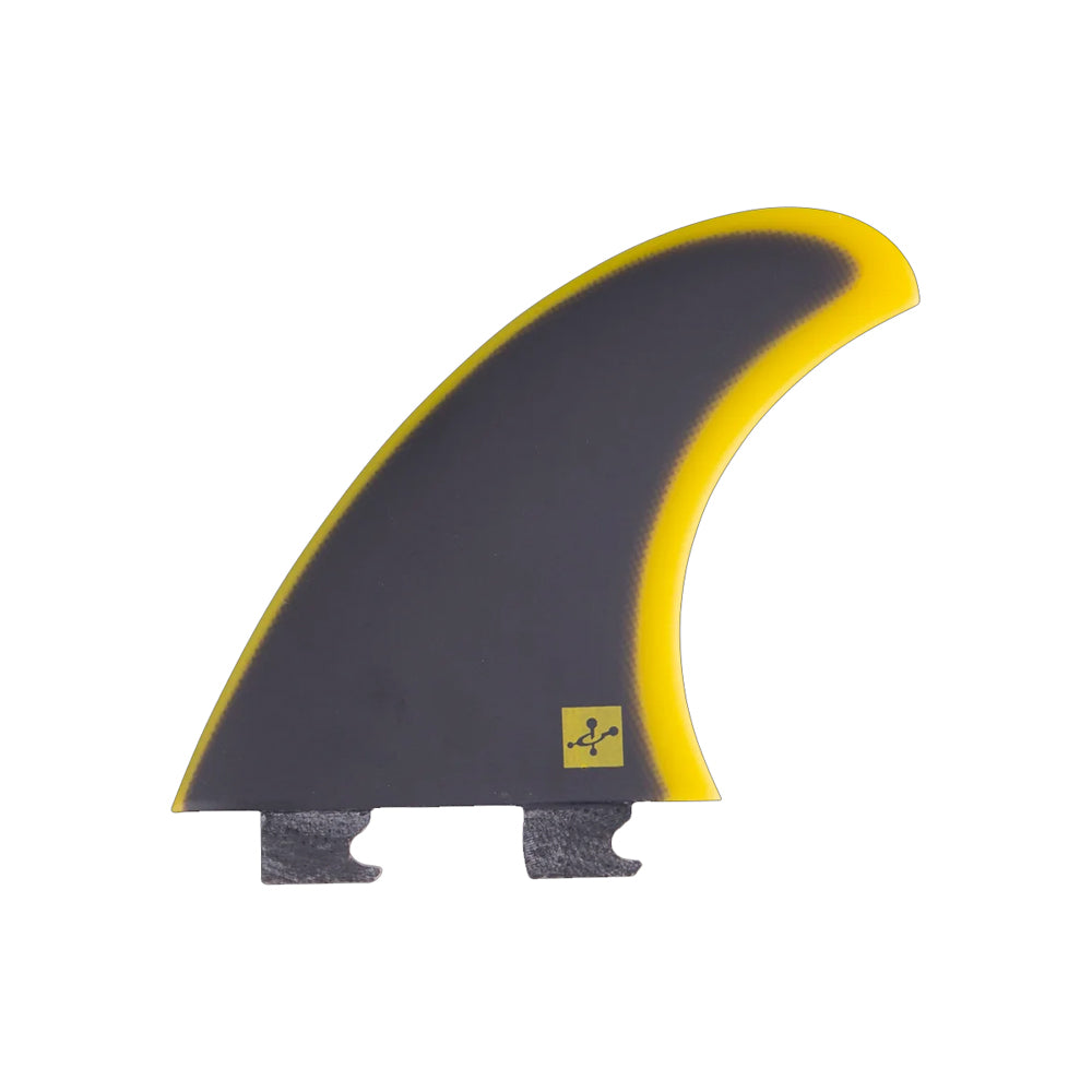Captain Fin Co - Chemistry Tri - MD/LG - Black/Yellow (Snap-In / FCS II)
