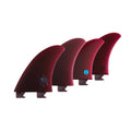 Captain Fin Co - Jeff McCallum Quad Pivot - Medium - Red (Snap-In / FCS II)