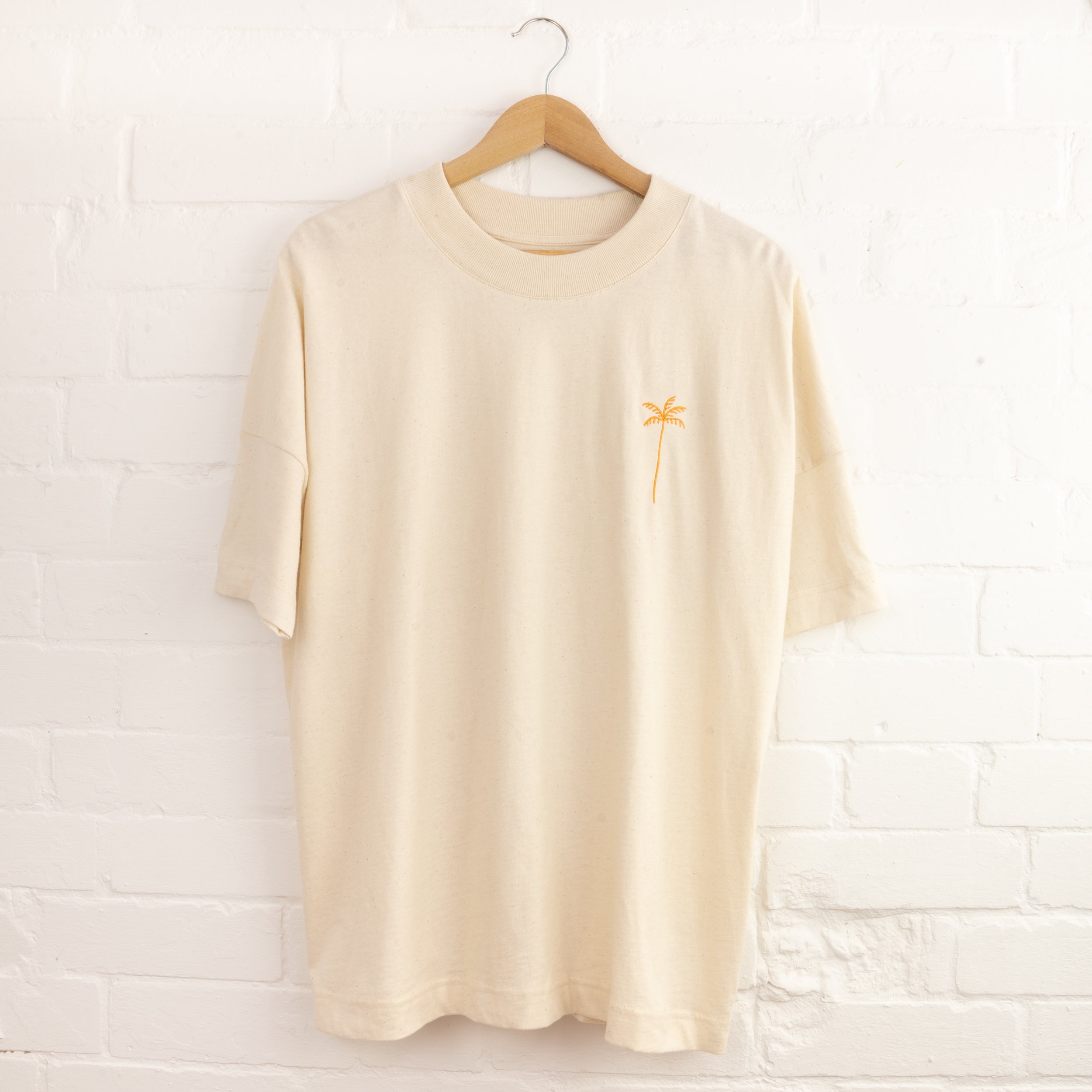 Palm Tree Embroidered T-Shirt