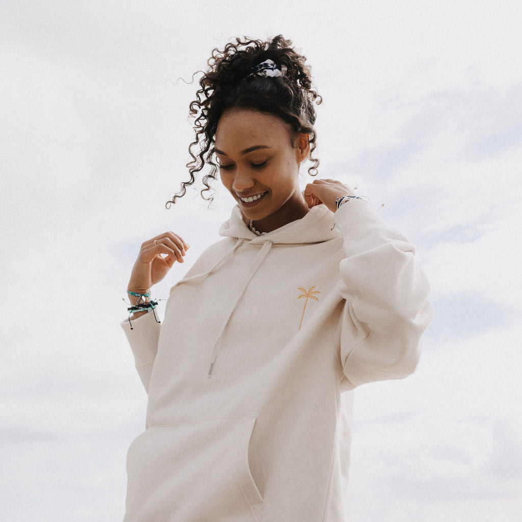 Palm Tree Embroidered Hoodie