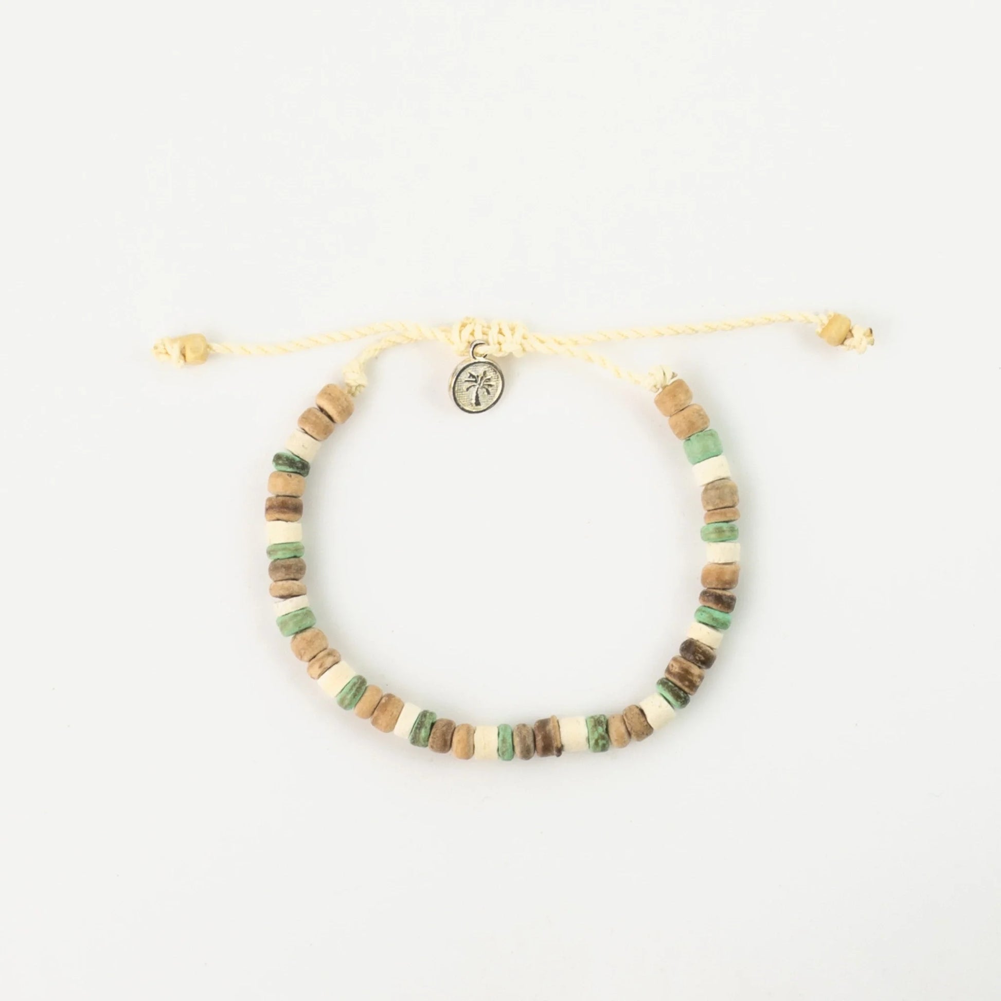 Laut Turquoise & Wood Beaded Bracelet
