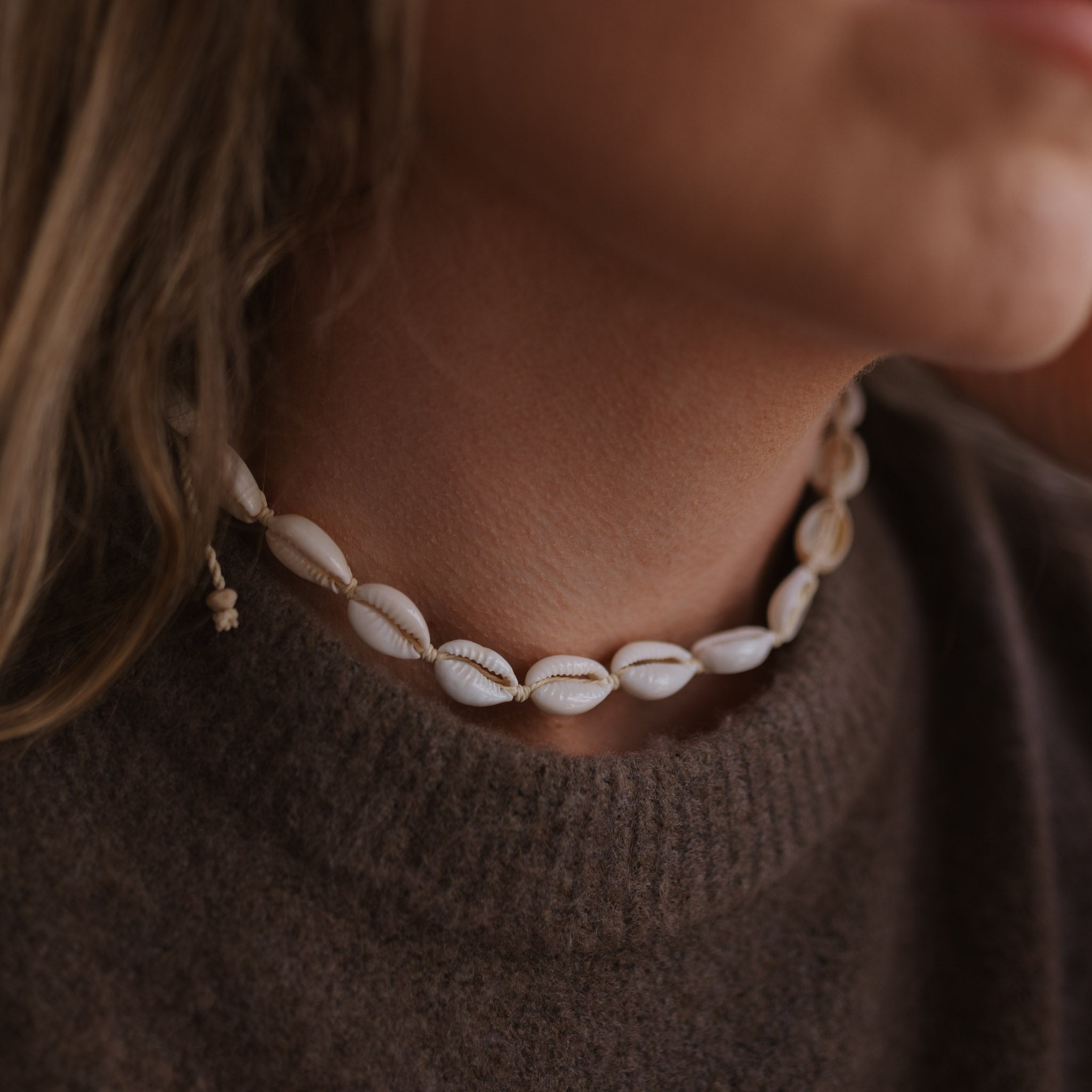 Livadi Cowrie Shell Choker Necklace