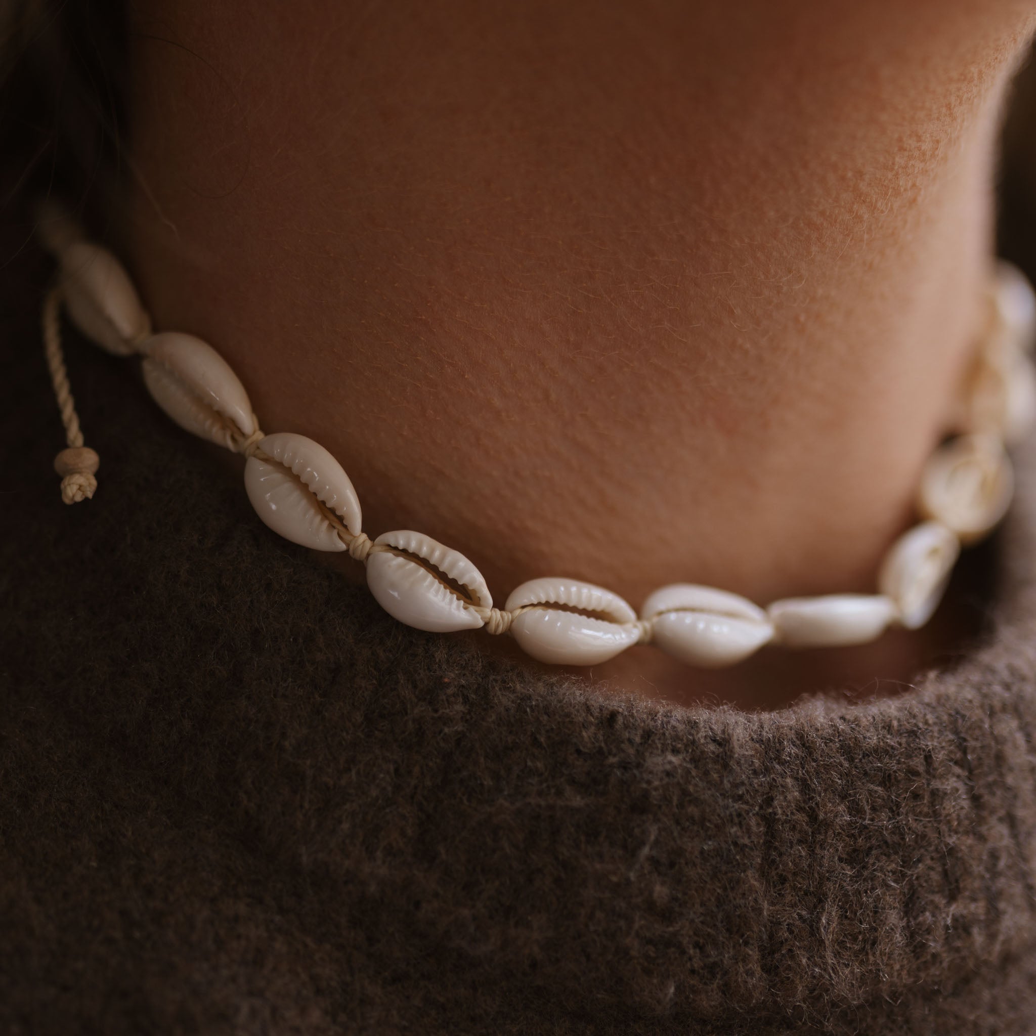 Livadi Cowrie Shell Choker Necklace