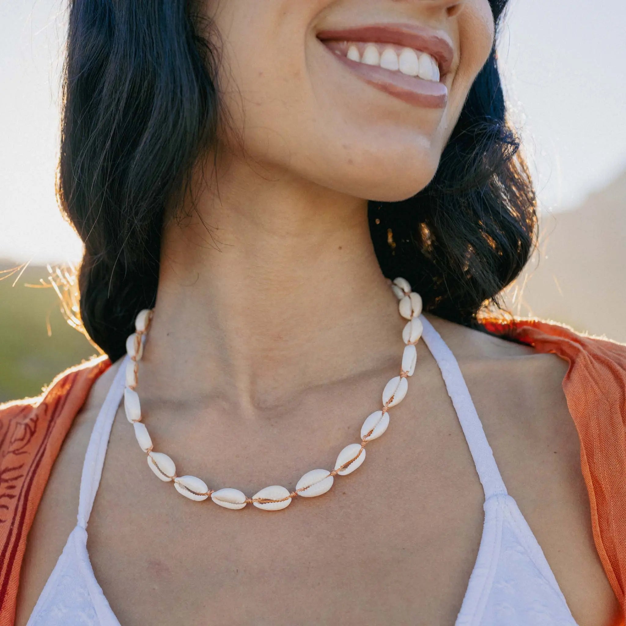 Livadi Cowrie Shell Choker Necklace