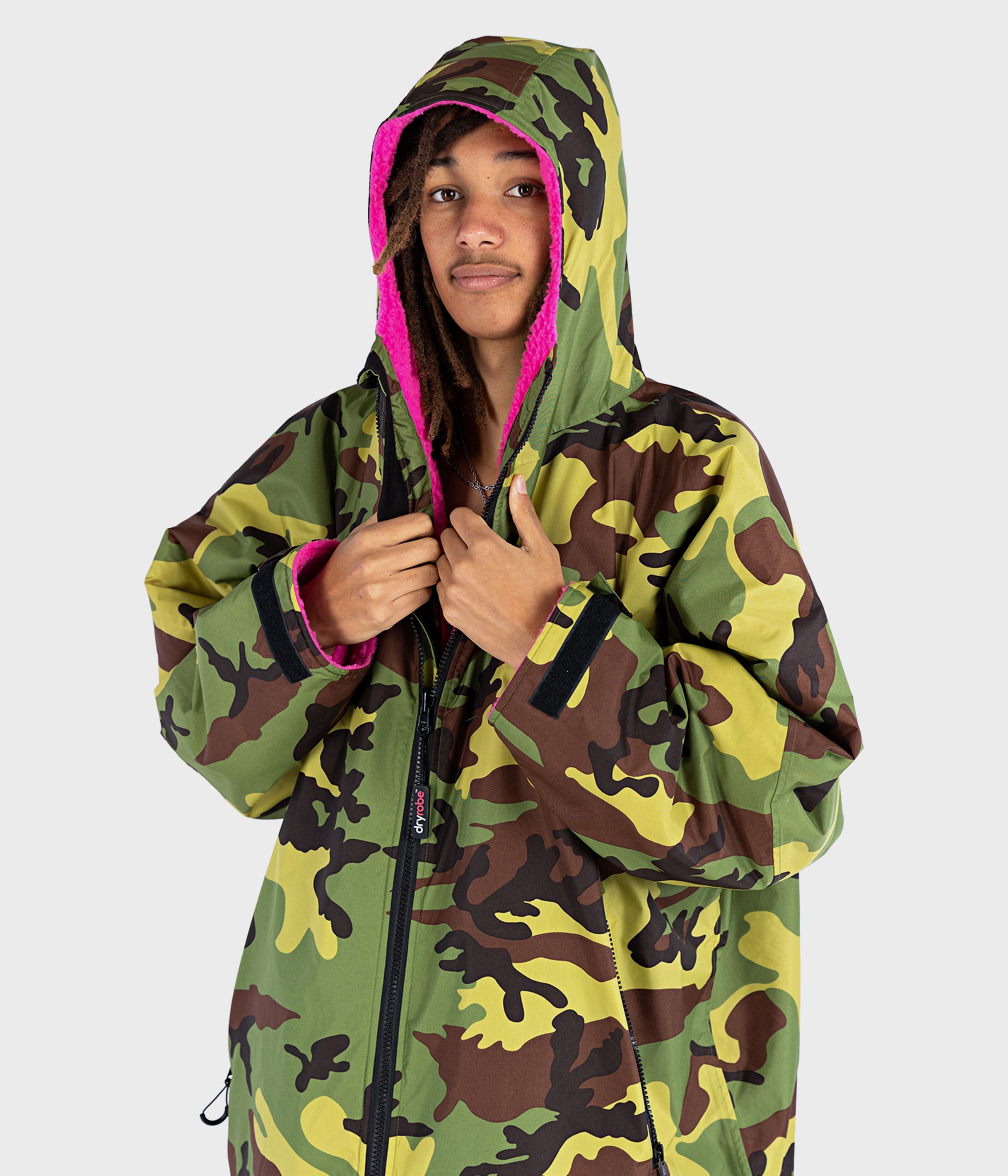 Dryrobe Advanced Long Sleeve - Camo Pink