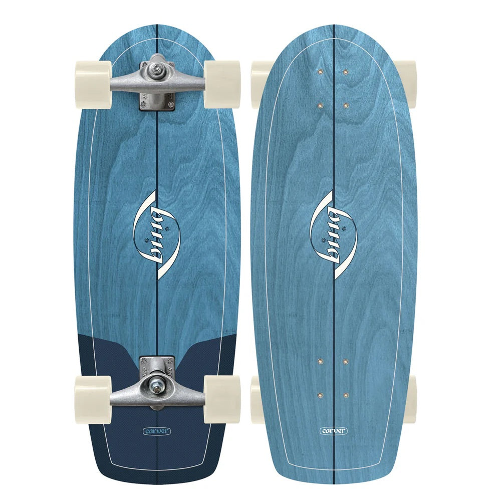 Carver 27.5" Bing Puck - CX Complete Surfskate - Woodstain Colour