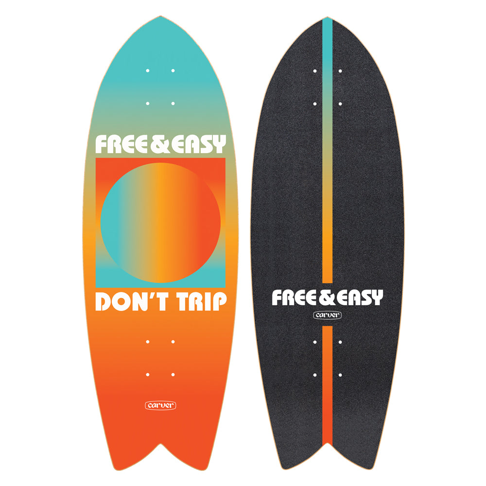 Carver 29.25" Free & Easy Gradient Sun - Deck Only Surfskate