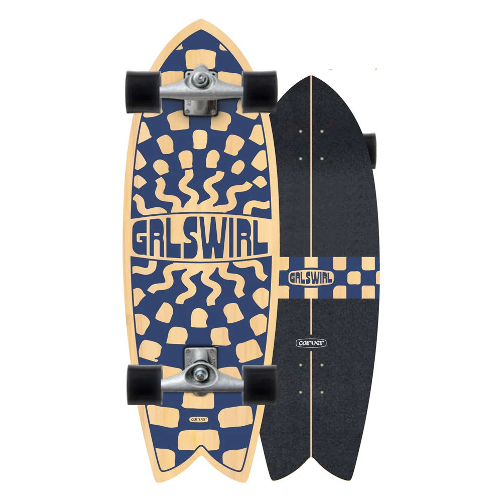 Carver 29.25" GirlSwirl Swirlcheck - CX Complete Surfskate