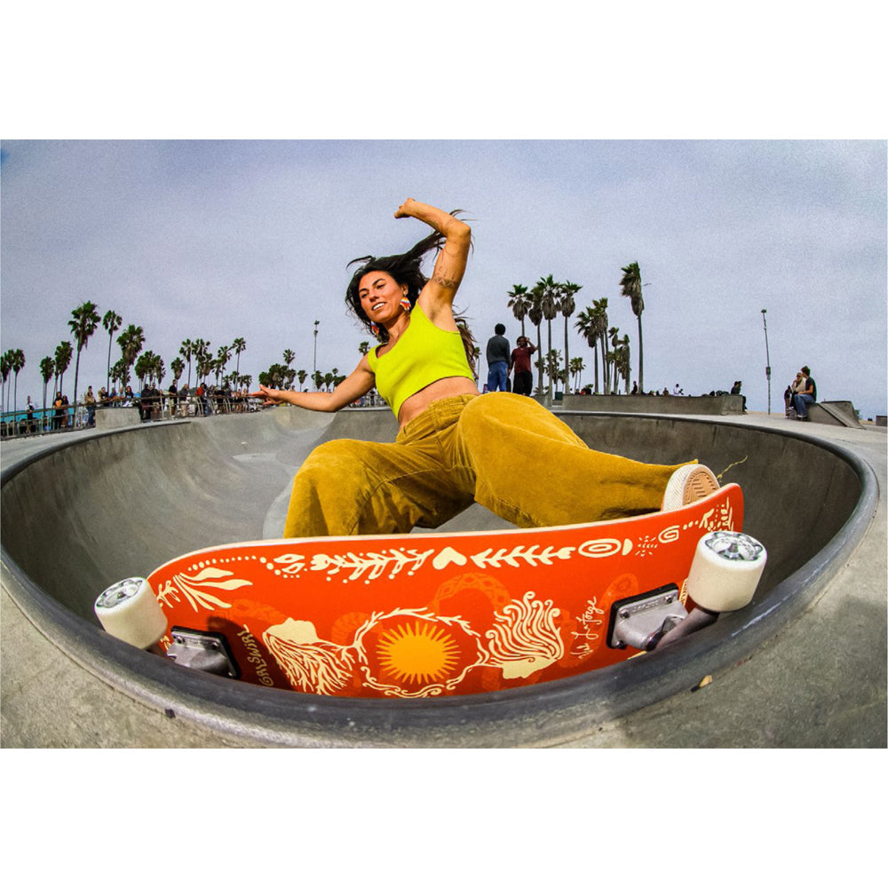 Carver Skateboards - 31" GrlSwirl Sunflower - Deck Only