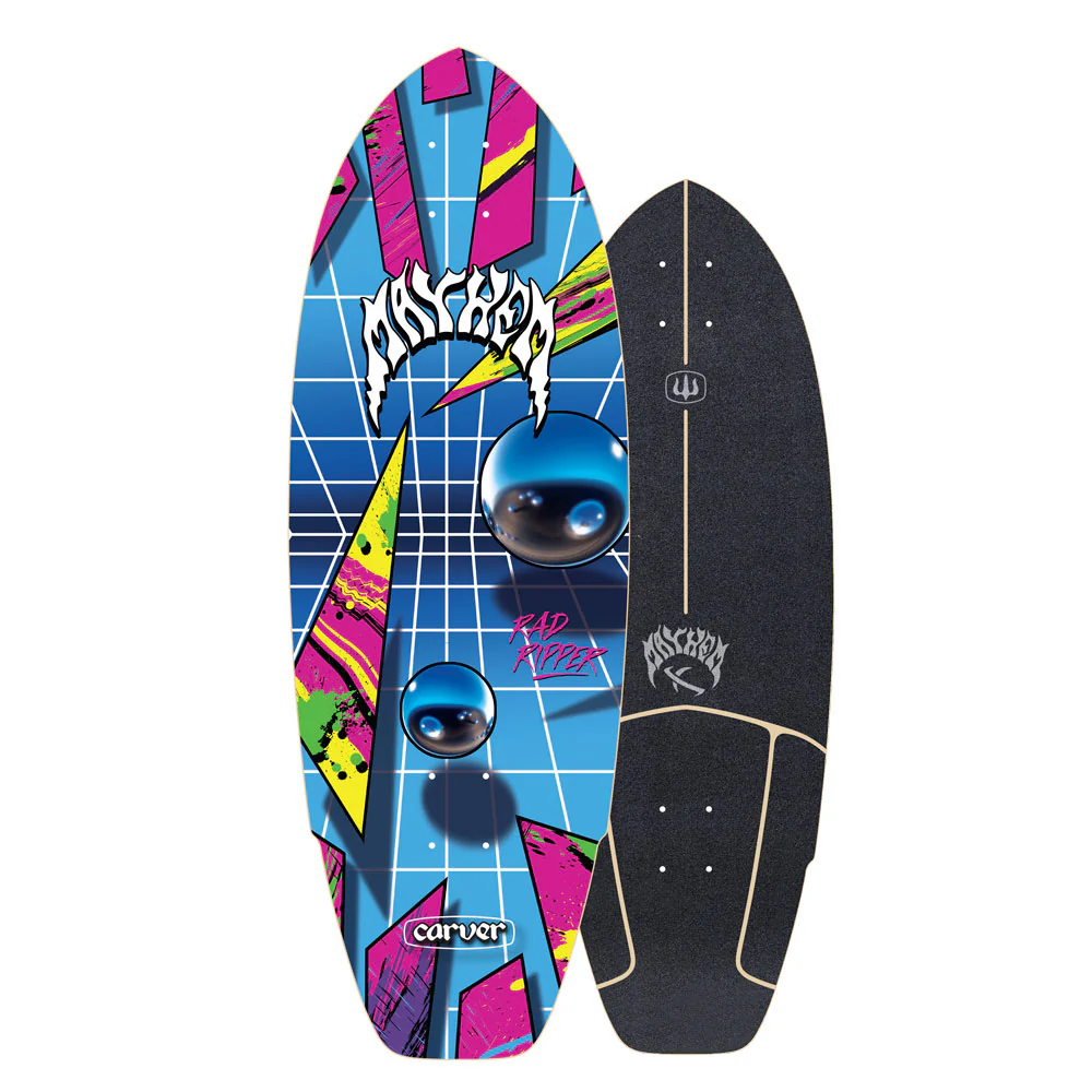 31" ...Lost Rad Ripper Neon - Deck Only 31" Carver Surfskate