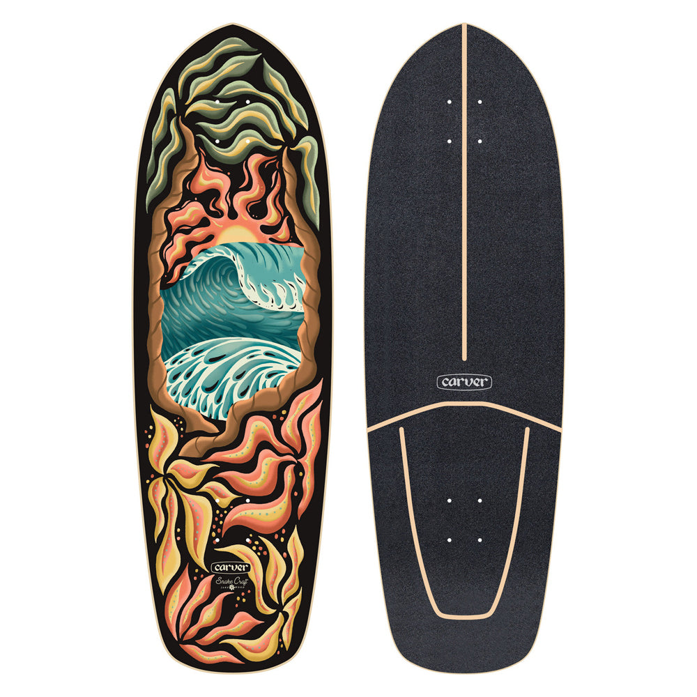 Carver 32" Psychedelic Sunset - Deck Only Surfskate